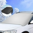 thumbnail image 2 of Car Windshield Snow Cover For Ice Frost, Winter Car Cover Windscreen Covers , Thicken Thickness Frost Guard For Most Cars SUVs And Small Trucks, 70X50 Inches, 2 of 6