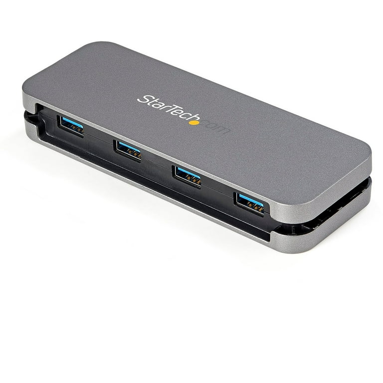 3 Port 10Gbps USB C Hub with SD Card Reader - 3x USB-A & 1x SD Slot -  Portable USB 3.2 Gen 2 Type C Adapter Hub - Laptop Hub - USB Bus Powered 