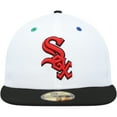 thumbnail image 2 of Men's New Era White/Black Chicago White Sox 95th Anniversary Primary Eye 59FIFTY Fitted Hat, 2 of 6