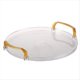 thumbnail image 1 of Bandeja Redonda Transparente de Acrílico para Servir, Bandeja Decorativa para Tocador de Baño con Manejar Dorado para Mesa de Centro, Oficina C, 1 of 6