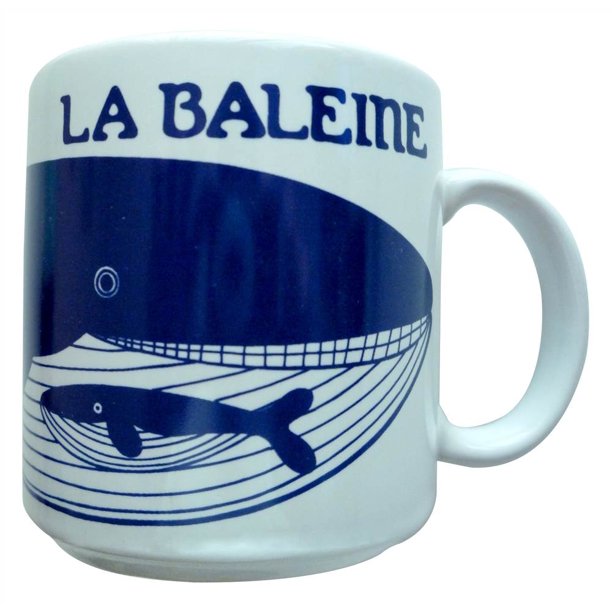 Vintage French Le Baleine (Whale) Mug