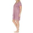 thumbnail image 3 of EZI Nightgowns for Women - Soft & Breathable Satin Night Gowns for Adult Women - Medium to Plus Size Womens Sleep Shirts - Knee-Length Nightgown, 3 of 7