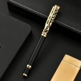 thumbnail image 2 of MANNYA Metal Signature Pen Refillable Roller Ball Pen Black Ink for Office Women Men, 2 of 10