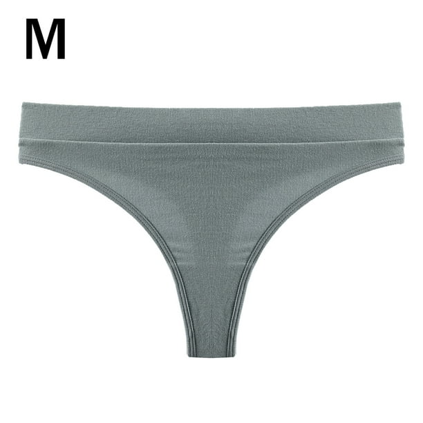 Qarigey Ropa interior de algodón para mujer Transpirable Absorbe la humedad Elástico Color sólido Chica L Ropa interior verde METRO