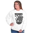 thumbnail image 4 of Mechanic Or Genius Sarcastic Humor Unisex Plus Fleece Graphic Sweatshirt Brisco Brands 3X, 4 of 5