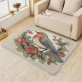 thumbnail image 2 of Birdie Rug, Rose Area Rug 3x5, Animal Carpet, Entryway Rugs Bedroom, Fluffy Machine Washable Non-Slip Low-Pile Non-Shedding Rug for Kitchen, indoor outdoor Entrance rugs Km&-348, 2 of 7