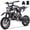 Black, variant on 39cc Dirt Bike for Kids, Tcdjtc Gas Dirt Bike with 27 Miles Max Range, Kids Dirt Bike with 18 MPH Max Speed, Gas Powered Dirt Bike with 132 LBS Capacity, Mini Motorcycles for Kids, Gas Mini Bike