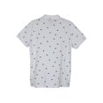 thumbnail image 2 of Men's Knitted Polo Shirt WHITE BLACK PRINT, 2 of 3