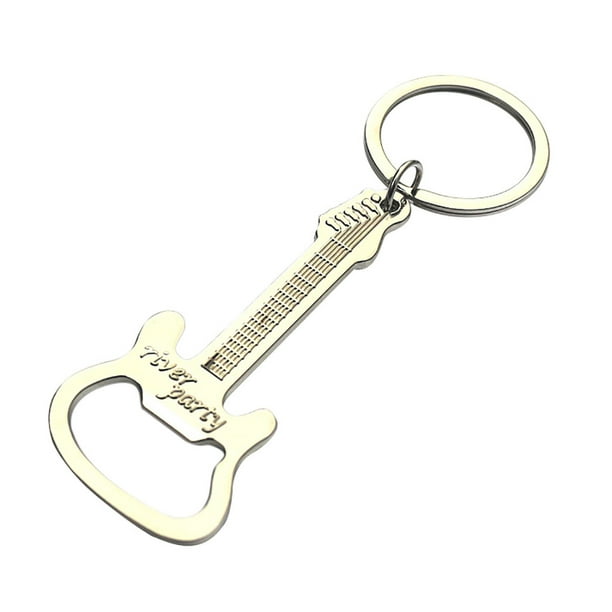 Guitar bottle opener keychain store