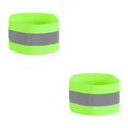thumbnail image 3 of Eigraketly Muñequeras deportivas reflectantes Unisex, muñequera, correas para piernas y tobillos, cinta reflectante de seguridad, correas para Verde 2Conjunto, 3 of 6