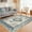 Blue/Cream, variant on Uermei 9'x12' Large Area Rug for Living Room: Non-Slip Washable Stain Resistant Foldable Carpet for Bedroom Dining Room Office Home Decor - Beige Blue
