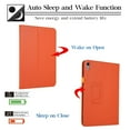 thumbnail image 3 of SaniMore iPad 10.9 Inch Case 2022 (New 10th Generation), [Full Protection] [Slim & Lightweight] PU Leather Case with Auto Sleep/Wake & Kickstand Feature Smart Cover for iPad 10th Gen 2022, Orange, 3 of 6
