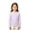 Purple, variant on Grblisyd Girls Long Sleeve T Shirts Kids Cute Fall Tops Casual Crewneck Solid Color Basic Layering Tee for Everyday Wear