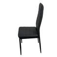 thumbnail image 6 of Ktaxon Mid-Century Modern Dining Table Set for 4, Round Tulip Dining Table with 4 Soft Padded Side Chairs, 5 Pieces Kitchen Table Set for Small Spaces, Dining Room, Black, 6 of 6