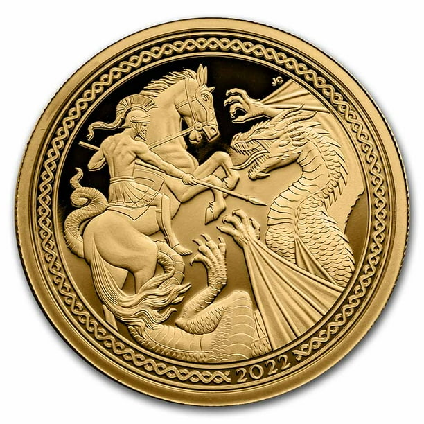 2022 Ascension Island 1 Oz Gold Saint George And The Dragon Proof 2022-ascension-island-1-oz-gold-saint-george-and-the-dragon-proof