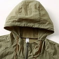 thumbnail image 5 of WREESH Men's Long Sleeve Sun Hoodie Jacket Zip-Up Upf Sun Protection Clothing Breathable Thin Skin Outwear for Hiking Outdoor Khaki, 5 of 5