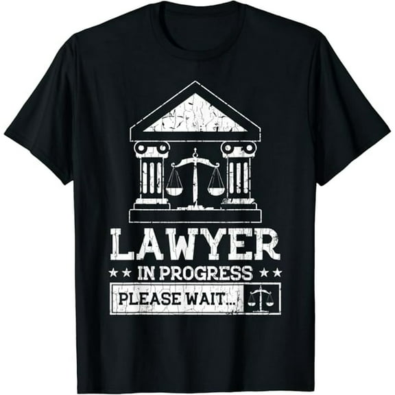 Lawyer In Progress Funny Attorney Law School Graphic T-Shirt