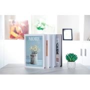 Faux Books for Decoration, Set of 4 Modern Decorative Books, Hardcover Fake Books for Display, Decoration Books for Living Room, Bedroom, Coffee Table, Book Shelf, Bar