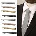 thumbnail image 5 of GKNET Men Tie Clips Simple Suit Clip Wedding Accessories Daily Business Delicate Jewelry Gift /-black, 5 of 9