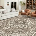thumbnail image 2 of General Washable Oriental Area Rug - 9x12 Rugs for Living Room Soft Carpet for Bedroom Waterproof Floral Distressed Indoor Stain Resistant Non-Shedding Floor Carpets (Beige, 9x12), 2 of 11