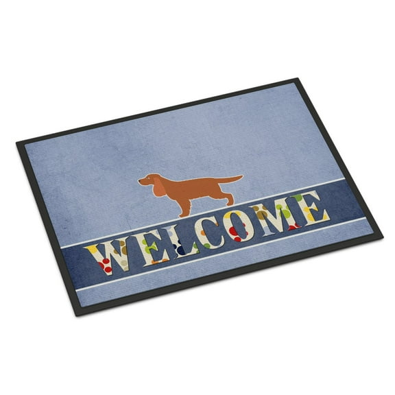 Carolines Treasures BB5516MAT English Cocker Spaniel Welcome Door Mat Indoor Rug or Outdoor Welcome Mat 18x27 Doormat