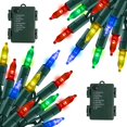 thumbnail image 1 of Cadena de luces LED TW SHINE 100 con batería de 9,8 m, multicolor, 1 of 7