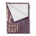 thumbnail image 2 of Saying Soft Flannel Fleece Throw Blanket, What You Seek is Seeking You Typography with Distressed Look, Cozy Plush for Indoor and Outdoor Use, 50" x 70", Mauve Taupe Multicolor, by Ambesonne, 2 of 5