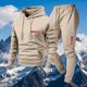 thumbnail image 1 of Ceisia Men's Slim Fit Hooded Tracksuit Set Long Sleeve Pullover with Elastic Waist Joggers Casual Sports 2-Piece Outfit Gifts, 1 of 3