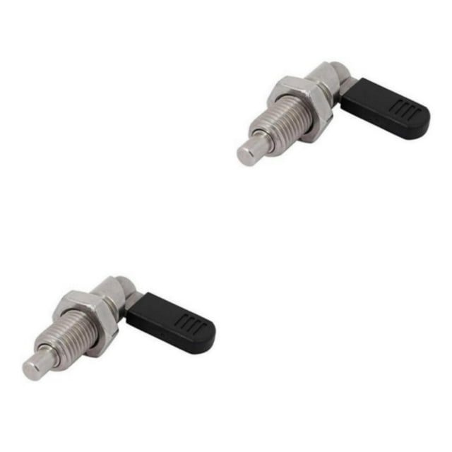 Wweixi 1x Indexing Plungers L Type Stainless Locking Bolts Thread Fine Silver M20-10 2Set