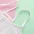 thumbnail image 6 of Wuxian Little Girls Bralette Crop Top Bra Seamless Sports Bra Mesh Cartoon Printed Camisole Style Lightweight Seamless Kids Bra,White, 6 of 9