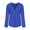 Blue, variant on cfhntfmh Plus Size Tops for Women Soft V Neck Solid Color Tunic Shirts Fashion Long Sleeve Work Business Casual Blouses