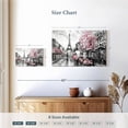 thumbnail image 4 of Elephant Stock Pink Paris Wall Art - Horizontal Canvas Wall Art - Living Room Wall Decor - Places Canvas - Gray And White Decor - 12" x 8", 4 of 8
