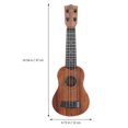 thumbnail image 4 of CIMAXIC Children Small Size Musical Instruments Imitated Ukulele Mini Guitar Playing Toy with Four Strings,14.57"X4.72"X1.38", 4 of 4