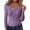 Purple, variant on Arlun Womens Long Sleeve T Shirts Button up Long Sleeve Ribbed Fall Tops Dressy Business Casual Basic Slim Fit V-Neck Base Layer Sweater Soft Comfort Oufirts Yellow XL