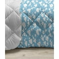 thumbnail image 3 of Blue Down Alternative Comforter, Retro Style Little Blossoms Plumbago Flowers Natural Gentle Springtime Ornaments, Microfiber Quilt for All Season, 5 Sizes, Blue Grey White, by Ambesonne, 3 of 3