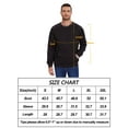 thumbnail image 6 of Taigaofy Men's Lightweight Sweatshirts with Kangaroo Pocket Relaxed Fit Crew Neck Pullover Shirt Black XL, 6 of 6