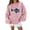 Pink, variant on Women's Oversized Roll Neck Cute Fish Graphic Sweater Vintage Soft Knit Fabric Loose Jumpers Fall Pullover Sweater  (Pink L)