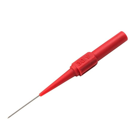 

30V Diagnostic Tools Multimeter Test Extention Back Piercing Needle Tip Probes 1Pcs Red