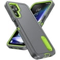 thumbnail image 1 of for Samsung Galaxy A14 5G Rugged Protective Case Full Body Multi Layer Shockproof Hidden Kickstand Hybrid Silicone Hard PC Cover for Samsung A14 5G, Black+Orange, 1 of 8