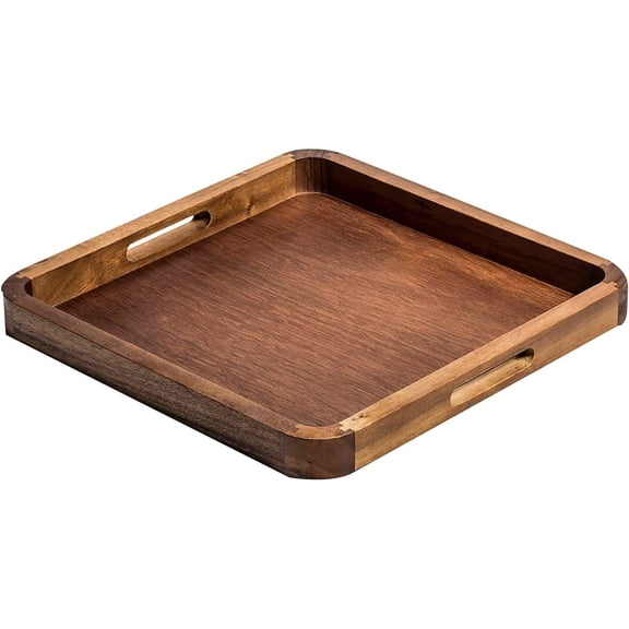 Kalmar Home Square Serving Tray | Charcuterie Board | Acacia Wood | Environmentally Friendly | 14 in