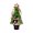 Green, variant on Red DIY Christmas Tree Pipe Cleaner Craft Kit with Santa Snowflake Bell, Holiday Art Craft Gift for Kids Adults, Mini Desktop Xmas Ornament for Home Party Decor