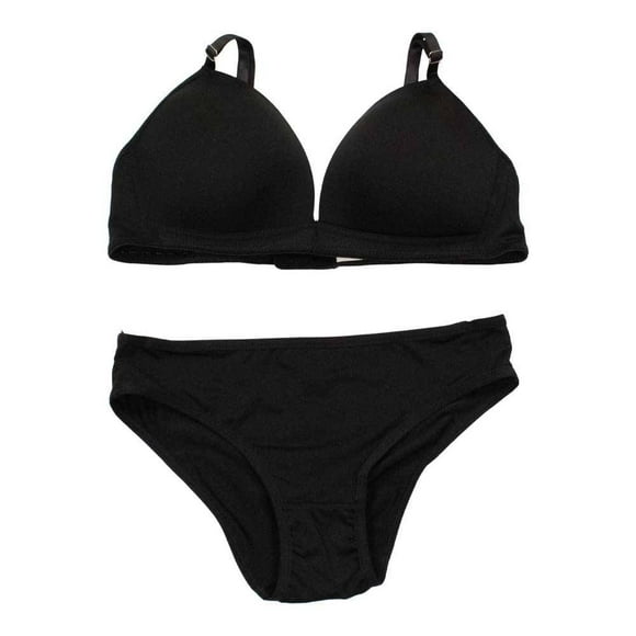 Coordinado Carnival Talla 14 con Tirantes con Broche en la Espalda Negro 2 Piezas