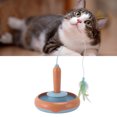 thumbnail image 1 of Cat Feather Toy, Rotating Cat Teaser Battery Powered  For Home Orange And Blue,Yellow And Green, 1 of 8
