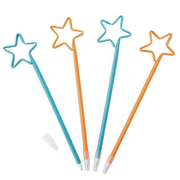 Fun Express 8 1/4" Appreciation Star-Shaped You’re a Star Stick Pens - 12 Pieces