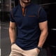thumbnail image 1 of pstuiky camisetas de hombre, Camiseta deportiva de manga corta con cuello redondo y solapa para hombre con bolsillos camisetas de hombre s, 1 of 6