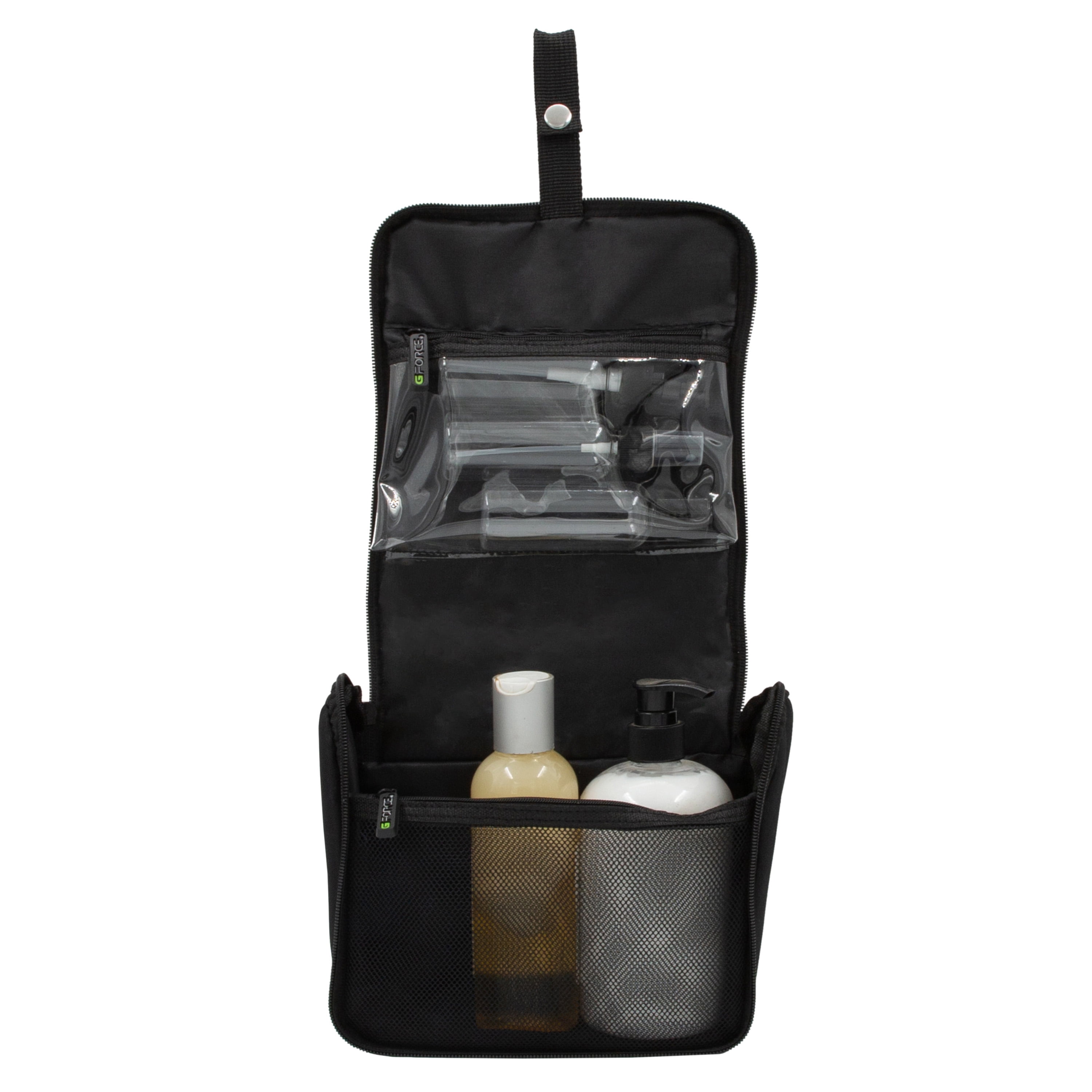 hanging travel toiletry bag with mirror Vanity Organizer 4-Layer & Makeup Wellmall resistant Ultra Stackers Hanging travel toiletry bag