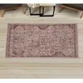 thumbnail image 1 of Vintage Decorative Rug, Classic Themed Oriental Style Royal Ornaments Boho Curly and Leafy Details, Quality Carpet for Bedroom Dorm and Living Room, 6 Sizes, Warm Taupe Burgundy, by Ambesonne, 1 of 1