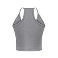 thumbnail image 5 of STAOEDU Women Spaghetti Deep V Neck Ribbed Tank Tops Slim Fitted Camisole Basic Sleeveless Layering Shirts, 5 of 6