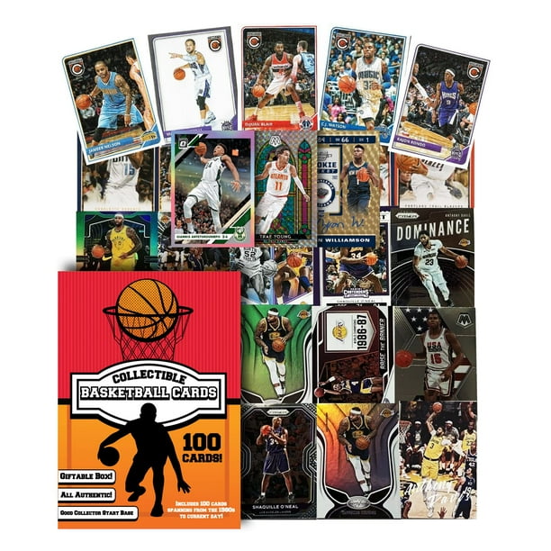 Juego de cartas coleccionables de baloncesto, 100 unidades, totalmente nuevas