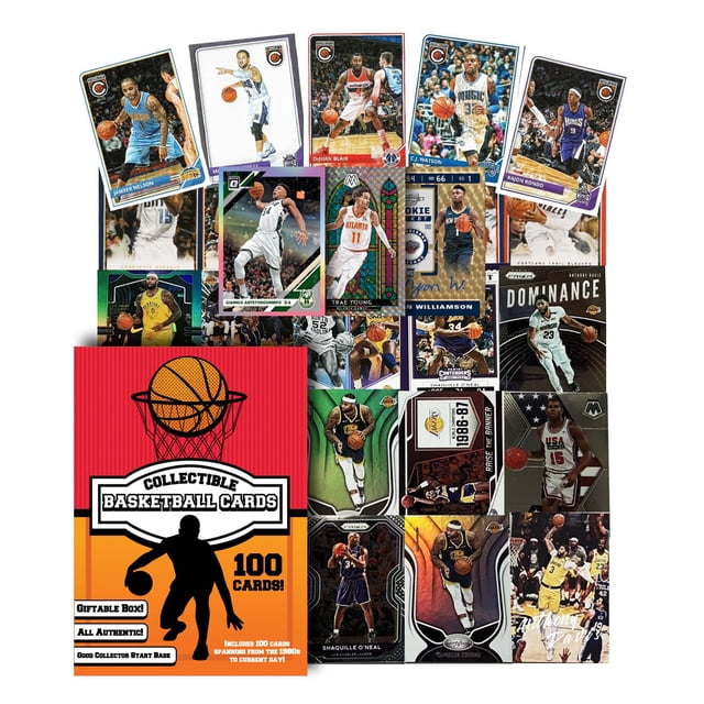 Juego de cartas coleccionables de baloncesto, 100 unidades, totalmente nuevas